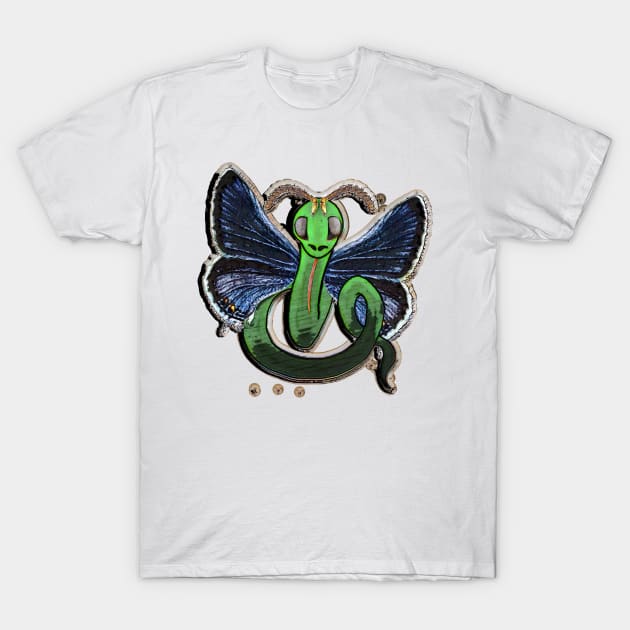 Dragon Butterfly T-Shirt by ImpArtbyTorg